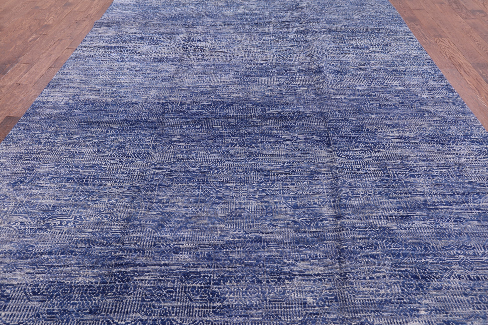 Modern Hand Knotted Wool Rug - 9' 0" X 12' 0" - Golden Nile