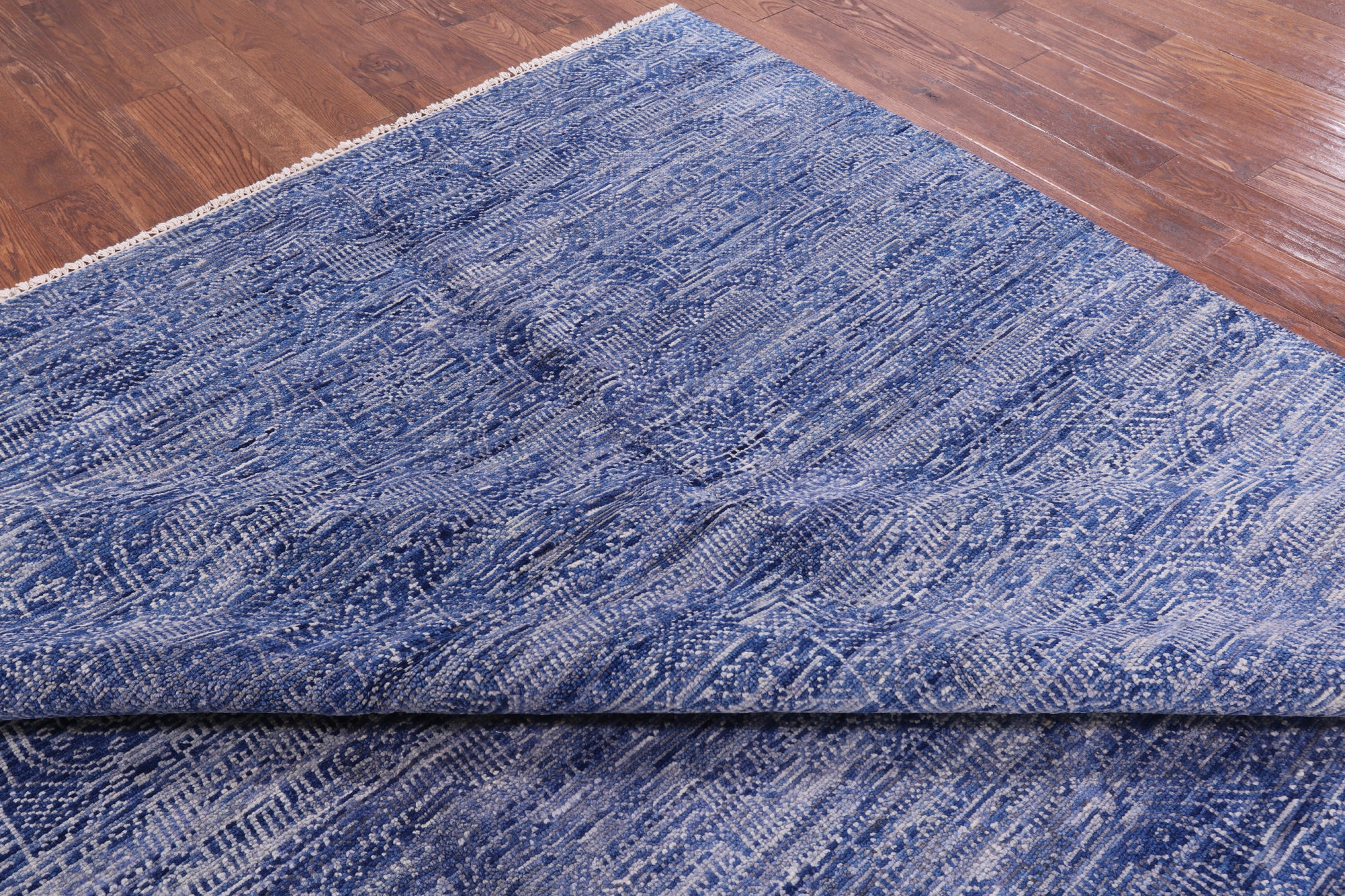 Modern Hand Knotted Wool Rug - 9' 0" X 12' 0" - Golden Nile