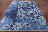 Abstract Hand Knotted Wool & Silk Area Rug - 8' 1" X 10' 2" - Golden Nile