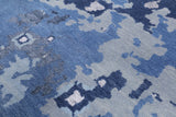 Abstract Hand Knotted Wool & Silk Area Rug - 8' 1" X 10' 2" - Golden Nile