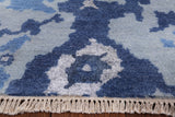 Abstract Hand Knotted Wool & Silk Area Rug - 8' 1" X 10' 2" - Golden Nile