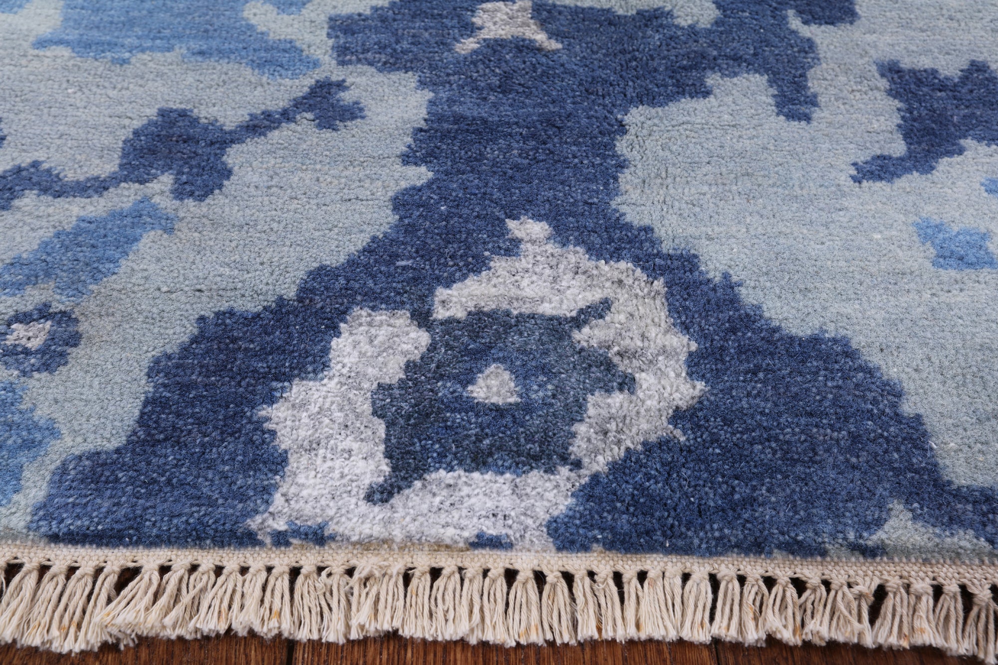 Abstract Hand Knotted Wool & Silk Area Rug - 8' 1" X 10' 2" - Golden Nile
