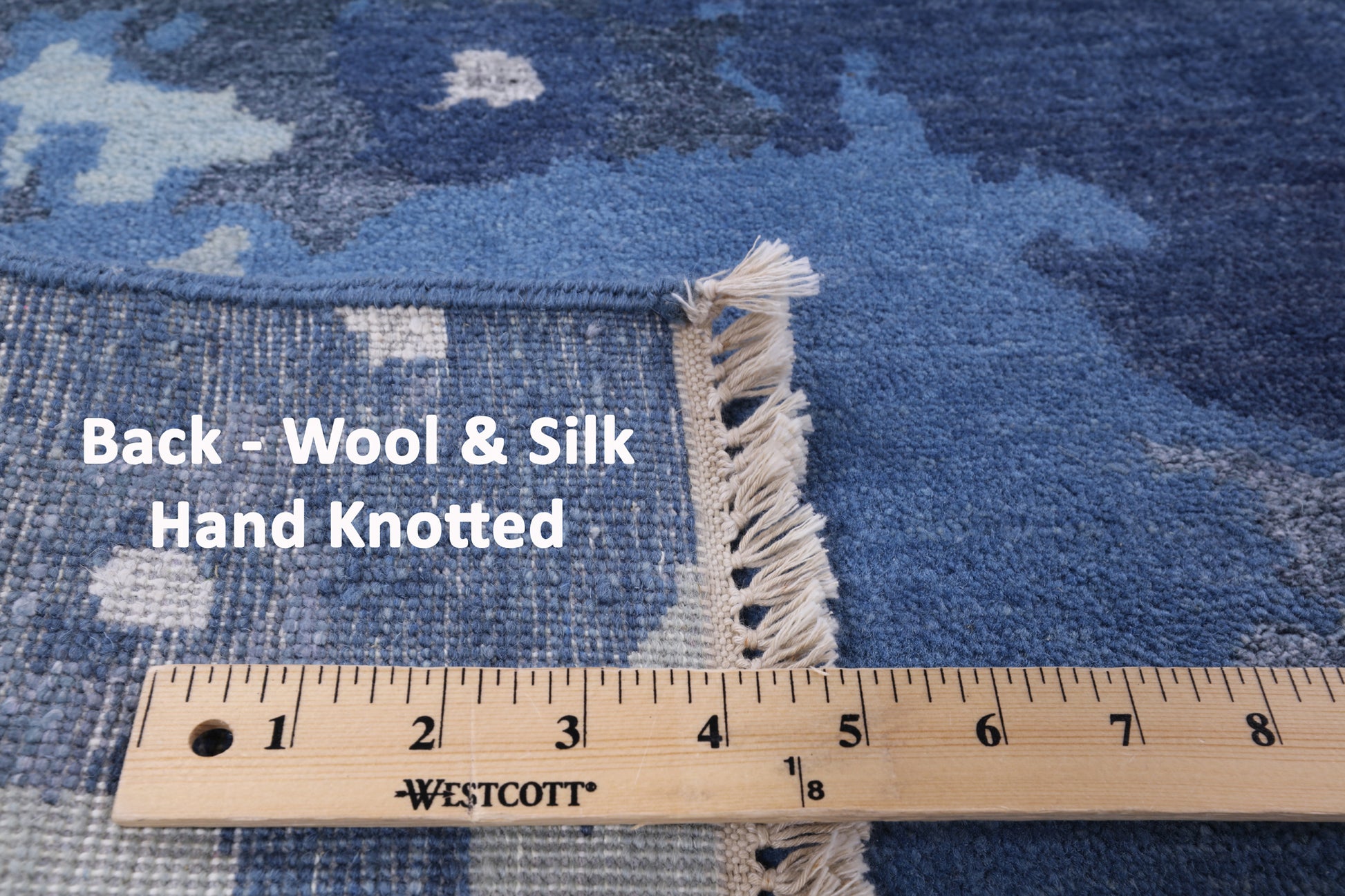 Abstract Hand Knotted Wool & Silk Area Rug - 8' 1" X 10' 2" - Golden Nile