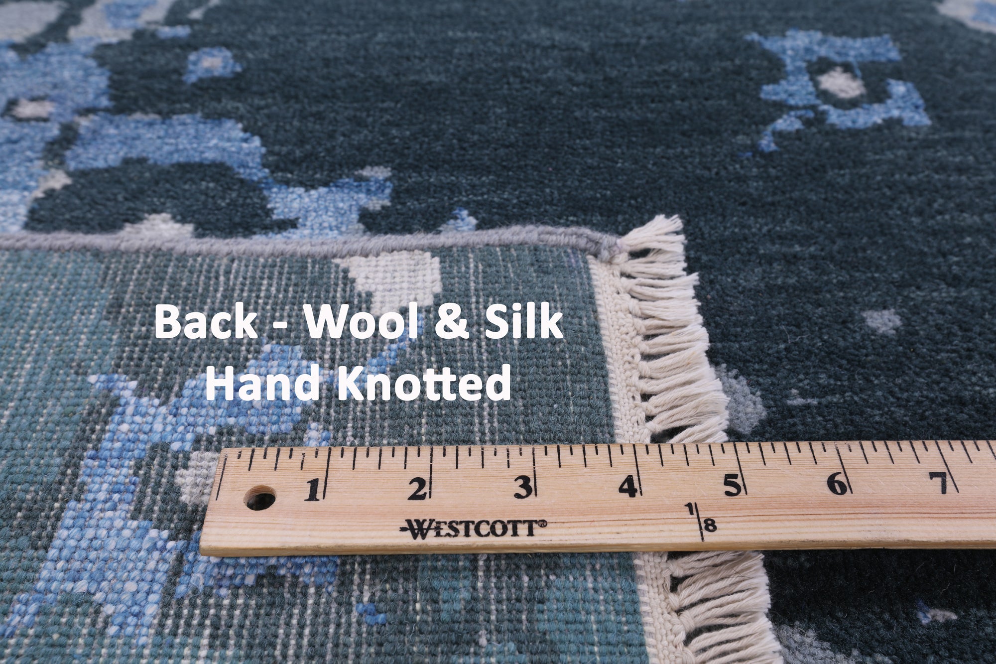 Abstract Hand Knotted Wool & Silk Rug - 8' 1" X 10' 1" - Golden Nile