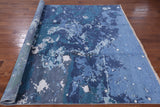 Abstract Modern Hand Knotted Wool & Silk Rug - 8' 2" X 10' 4" - Golden Nile