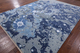 Modern Handmade Wool & Silk Rug - 9' 1" X 12' 1" - Golden Nile