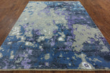 8 x 10 Oriental Wool & Silk Modern Rug - Golden Nile