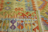 Flat Weave Reversible Kilim Oriental Area Rug 8 X 10 - Golden Nile