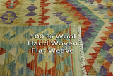 9 X 10 Reversible Flat Weave Kilim Area Rug - Golden Nile
