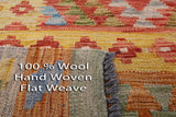 Kilim Flat Weave Wool On Wool Rug - 8' 9" X 12' 6" - Golden Nile