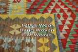 Reversible Tribal Flat Weave Kilim Area Rug 7 X 10 - Golden Nile