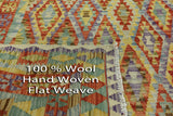 Oriental Kilim 7 X 10 Reversible Flat Weave Area Rug - Golden Nile