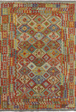 Multi-Color Kilim Oriental Flat Weave 7 X 10 - Golden Nile