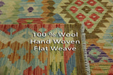 Oriental Kilim 7 X 10 Flat Weave Reversible Flat Weave Area Rug - Golden Nile