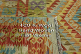 Flat Weave Oriental Kilim 7 X 10 Area Rug - Golden Nile