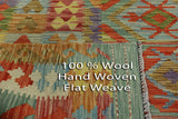 Hand Woven 7 X 10 Flat Weave Kilim Area Rug - Golden Nile