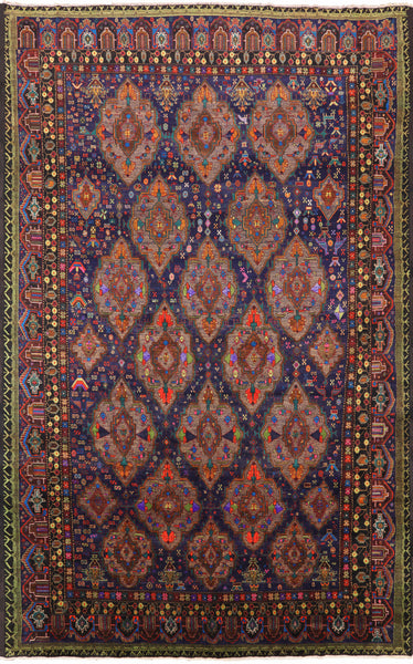 Persian Oriental Balouch 10 X 15 Rug - Golden Nile