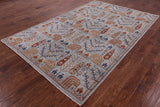Blue Persian Ziegler Handmade Wool Rug - 6' 0" X 9' 4" - Golden Nile