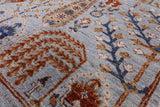 Blue Persian Ziegler Handmade Wool Rug - 6' 0" X 9' 4" - Golden Nile