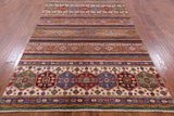Tribal Khorjin Persian Gabbeh Handmade Area Rug - 5' 8" X 8' 0" - Golden Nile