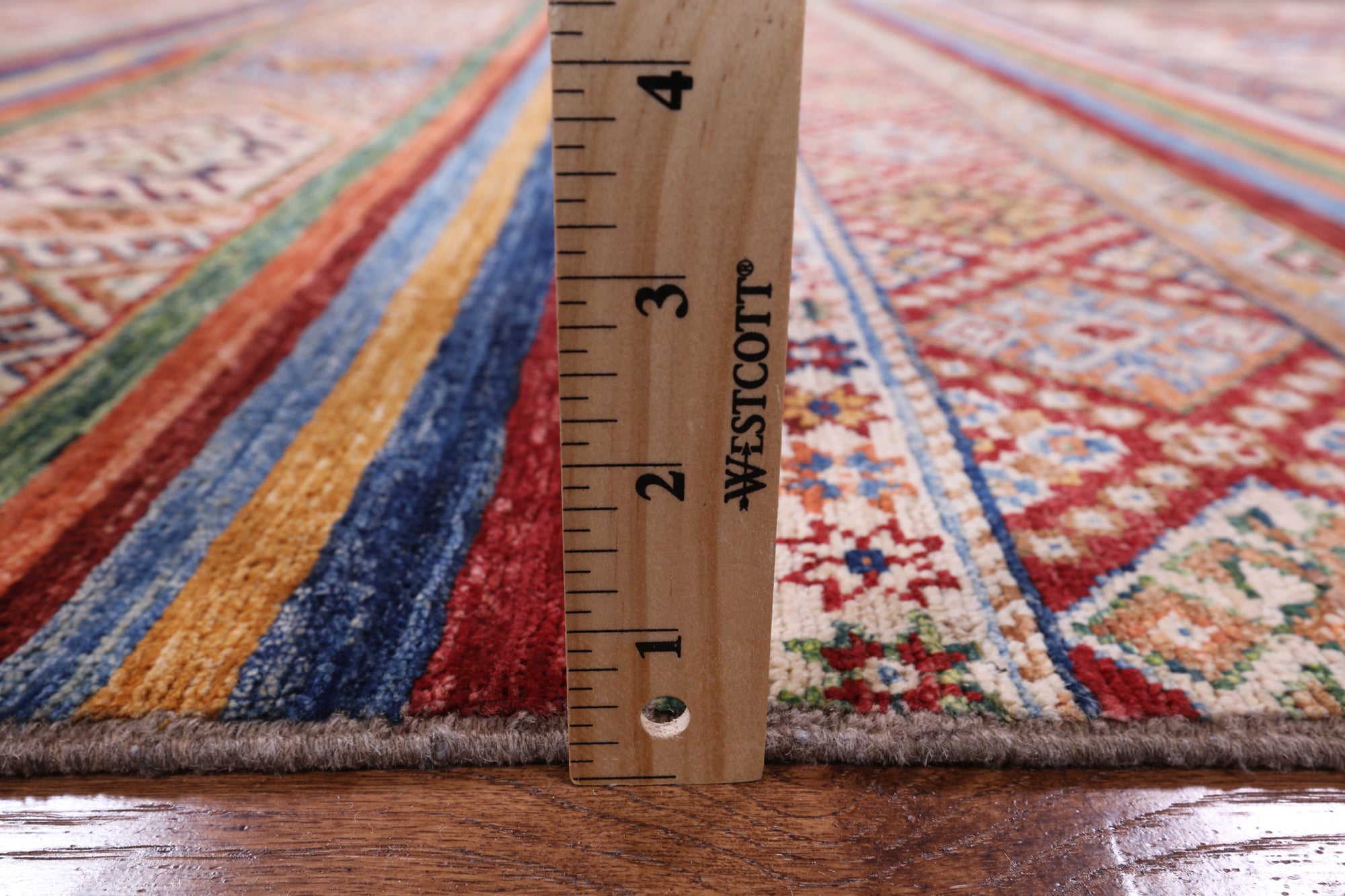 Tribal Khorjin Persian Gabbeh Handmade Area Rug - 5' 8" X 8' 0" - Golden Nile