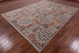 Grey Fine Serapi Hand Knotted Area Rug - 8' 0" X 10' 2" - Golden Nile