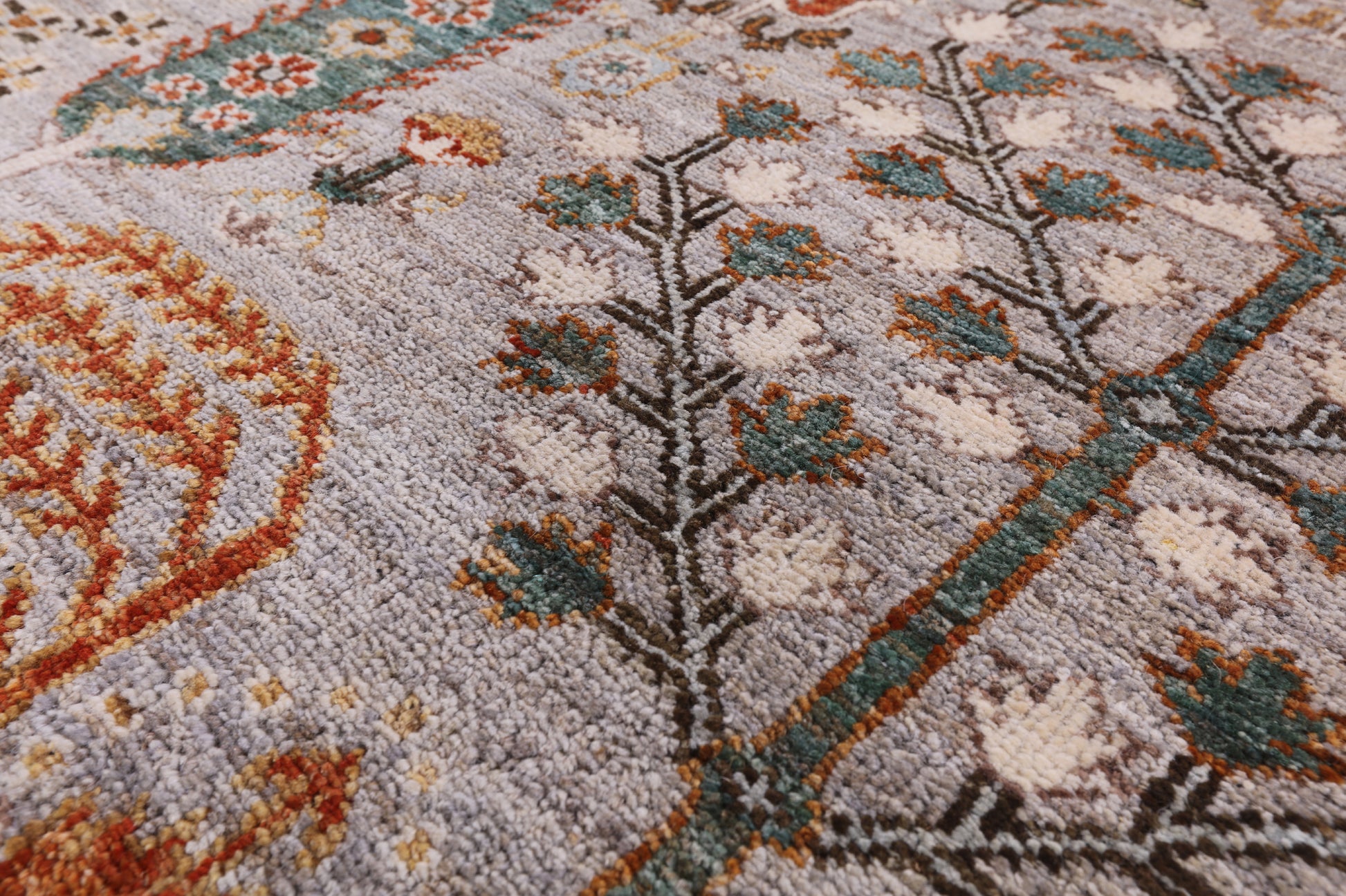 Grey Fine Serapi Hand Knotted Area Rug - 8' 0" X 10' 2" - Golden Nile