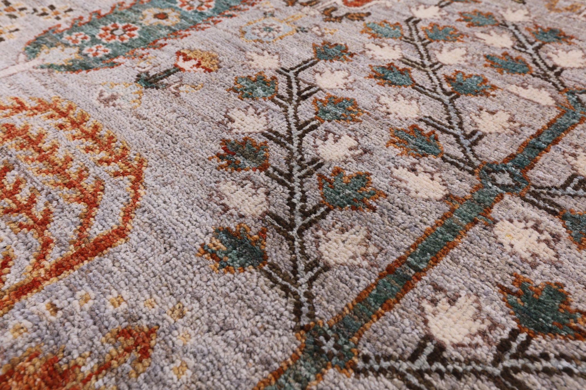Grey Fine Serapi Hand Knotted Area Rug - 8' 0" X 10' 2" - Golden Nile
