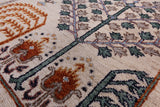 Ivory Persian Ziegler Hand Knotted Wool Rug - 8' 1" X 10' 0" - Golden Nile