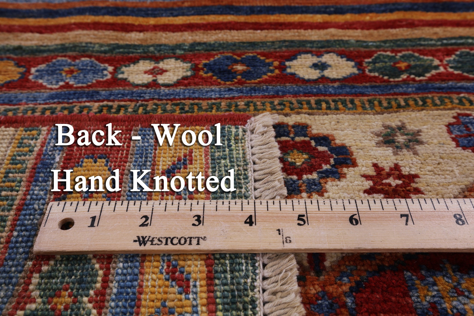 Tribal Khorjin Persian Gabbeh Hand Knotted Area Rug - 4' 1" X 5' 6" - Golden Nile