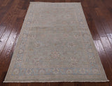 Persian White Wash Hand Knotted Wool Rug - 4' 1" X 6' 4" - Golden Nile