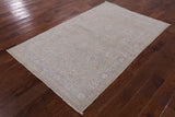 Persian White Wash Hand Knotted Wool Rug - 4' 1" X 6' 4" - Golden Nile