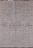 Grey Peshawar White Wash Hand Knotted Area Rug - 4' 10" X 7' 0" - Golden Nile