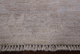 Grey Peshawar White Wash Hand Knotted Area Rug - 4' 10" X 7' 0" - Golden Nile