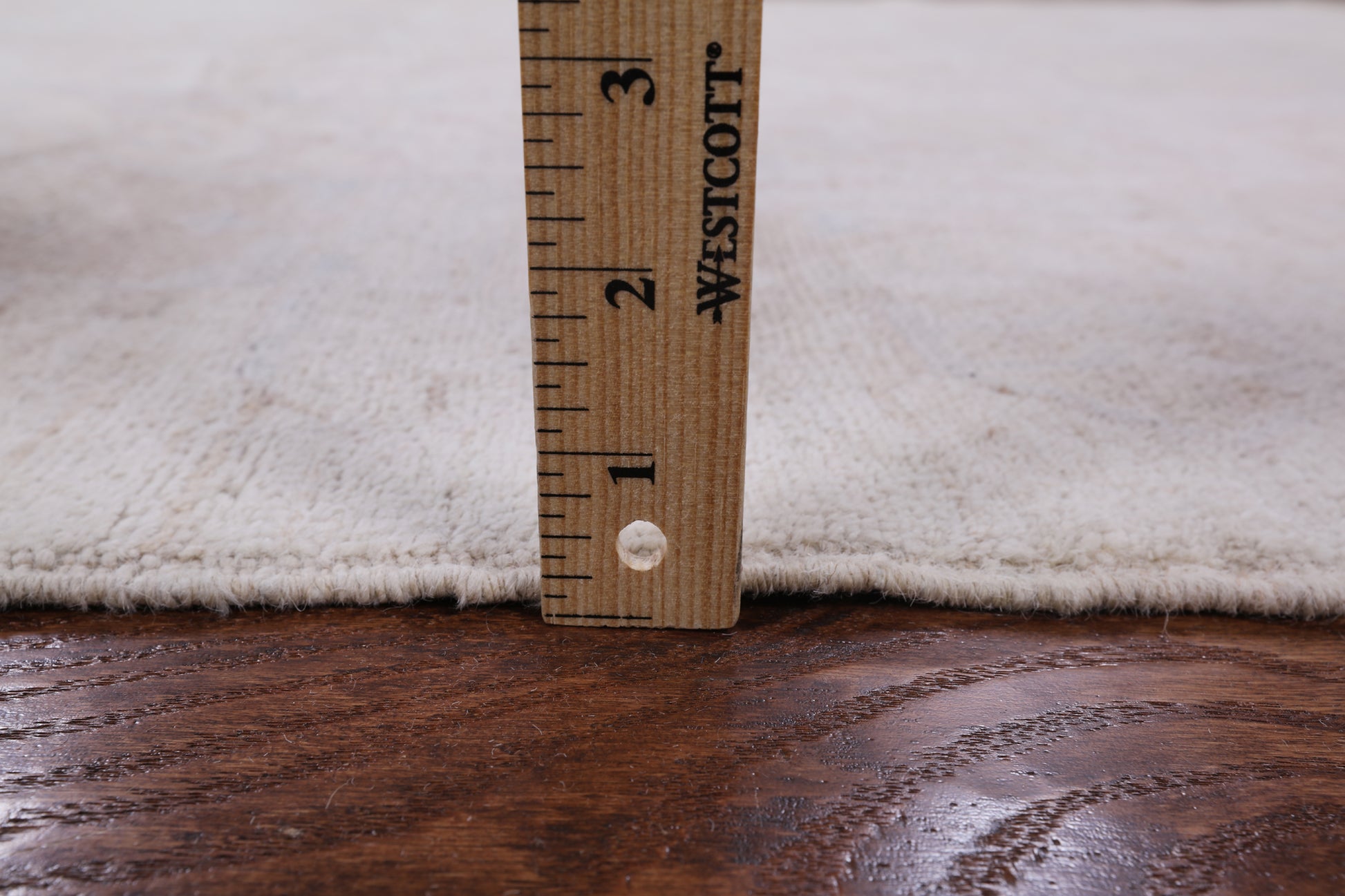 Grey Peshawar White Wash Hand Knotted Area Rug - 4' 10" X 7' 0" - Golden Nile