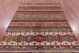 Khorjin Persian Gabbeh Handmade Wool Rug - 5' 10" X 8' 0" - Golden Nile