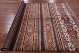 Khorjin Persian Gabbeh Handmade Wool Rug - 5' 10" X 8' 0" - Golden Nile