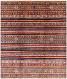 Khorjin Persian Gabbeh Hand Knotted Rug - 8' 3" X 9' 8" - Golden Nile