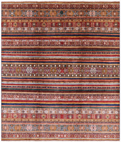 Khorjin Persian Gabbeh Hand Knotted Rug - 8' 3