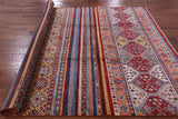 Tribal Khorjin Persian Gabbeh Handmade Area Rug - 6' 10" X 9' 9" - Golden Nile