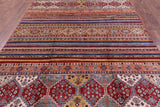 Tribal Khorjin Persian Gabbeh Handmade Area Rug - 6' 10" X 9' 9" - Golden Nile