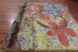Floral Handmade Wool Area Rug - 8' 11" X 11' 10" - Golden Nile