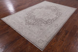 Persian White Wash Handmade Wool Area Rug - 6' 0" X 8' 9" - Golden Nile