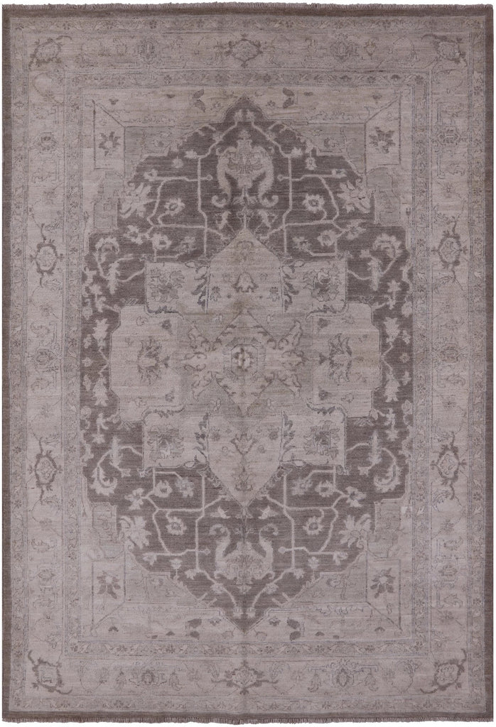 Persian White Wash Handmade Wool Area Rug - 6' 0