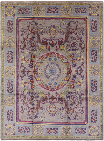 William Morris Hand Knotted Wool Rug - 9' 2