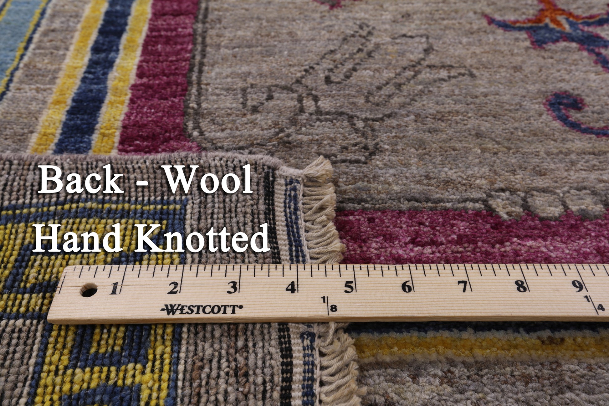 William Morris Hand Knotted Wool Rug - 9' 2" X 12' 3" - Golden Nile