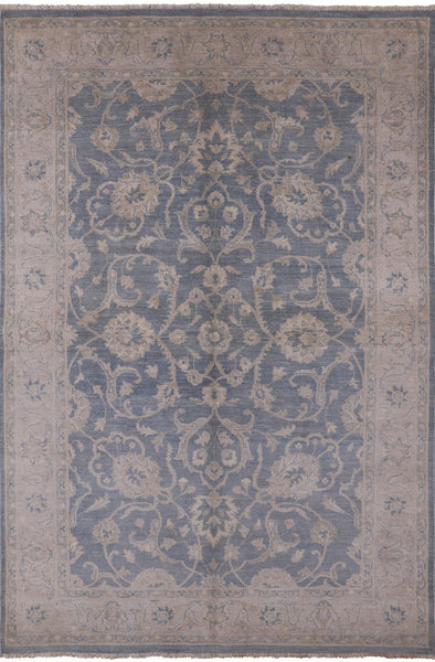 Persian White Wash Hand Knotted Rug - 6' 1" X 9' 2" - Golden Nile