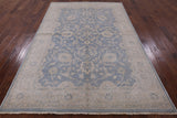 Persian White Wash Hand Knotted Rug - 6' 1" X 9' 2" - Golden Nile