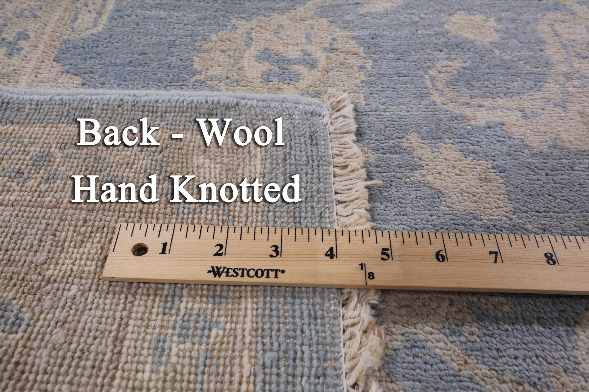 Persian White Wash Hand Knotted Rug - 6' 1" X 9' 2" - Golden Nile