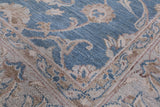 Blue Persian White Wash Area Rug - 6' 1" X 9' 1" - Golden Nile